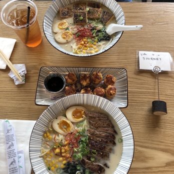Mirin Fusion Kitchen - Japanese Ramen: one w/steak one w/tofu  Shrimp shrimp Shumai(8) - Asian Fusion Near Me - Augusta, Georgia