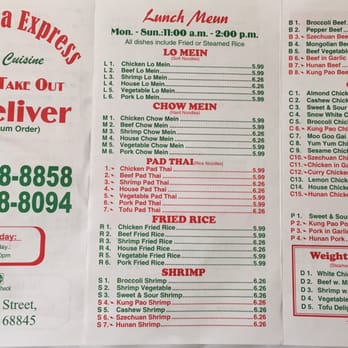 New China Express - Menu - Chinese Near Me - Kearney, Nebraska