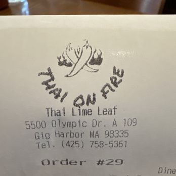 Thai Lime Leaf - Thai Near Me - Gig Harbor, Washington