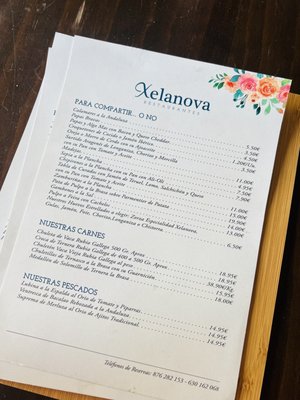Menu photo 1 xelanova Zaragoza, Z