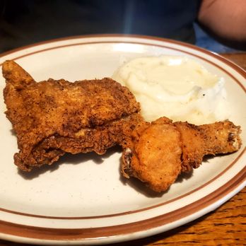 Jumpin' Catfish Restaurant - 2 piece dark meat fried chicken with mashed potatoes - Seafood Near Me - Olathe, Kansas