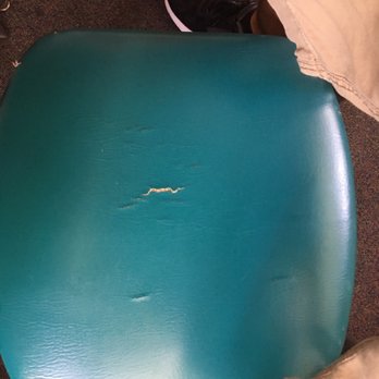Cheeburger Cheeburger - Cracked seats throughout the restaurant. The furniture is tired. - Burgers Near Me - Sanibel Island, Florida Cheeburger Cheeburger - Cracked seats throughout the restaurant. The furniture is tired. - Burgers Near Me - Sanibel Island, Florida