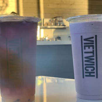 Vietwich - Taro Coconut Smoothie Hawaiian Sunset Tea - Sandwiches Near Me - Stafford, Texas Vietwich - Taro Coconut Smoothie Hawaiian Sunset Tea - Sandwiches Near Me - Stafford, Texas