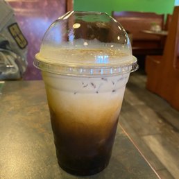 Thai tea with boba