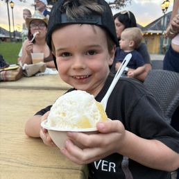 Ky enjoying the Makai (coconut & pineapple) at Jojo's. Ky enjoying the Makai (coconut & pineapple) at Jojo's.