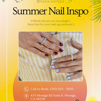 Hana Nail Spa - Nail Technicians Near Me - Moraga, California Hana Nail Spa - Nail Technicians Near Me - Moraga, California