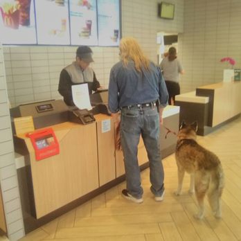 Pilot Travel Center - Front counter for McDonald's..cute dog too! - Gas Stations Near Me - Oklahoma City, Oklahoma
