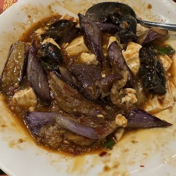 Sichuan Gourmet - Chinese Eggplant with Yu Xiang Sauce with soft Tofu - Szechuan Near Me - Framingham, Massachusetts