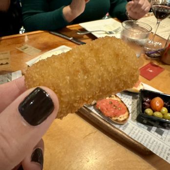 Happy Wine in the Grove - Manchego Croqueta - Tapas Bars Near Me - Miami, Florida Happy Wine in the Grove - Manchego Croqueta - Tapas Bars Near Me - Miami, Florida