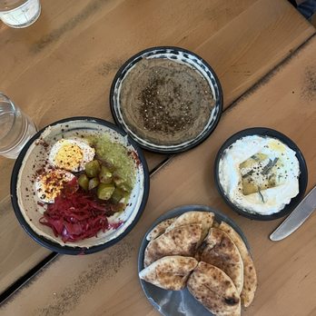 Miss Ada - Whipped Ricotta, Babaghanoush, Sweet Potato Hummus with brisket - Mediterranean Near Me - Brooklyn, New York Miss Ada - Whipped Ricotta, Babaghanoush, Sweet Potato Hummus with brisket - Mediterranean Near Me - Brooklyn, New York