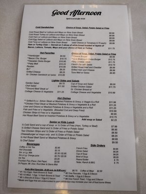 Menu photo 3 Hillside Inn Spokane, WA Menu photo 3 Hillside Inn Spokane, WA
