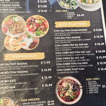 Yummy Pho & Bo Ne - Menu 4 - Vietnamese Near Me - Pearland, Texas