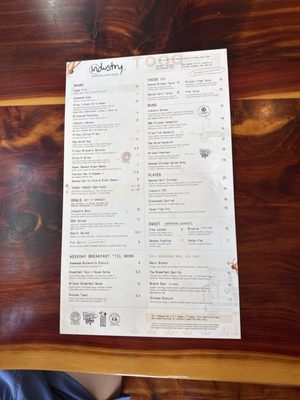 Menu photo 1 Industry Austin, TX Menu photo 1 Industry Austin, TX