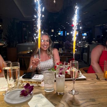Cala - Dessert with Sparklers - Mediterranean Near Me - Scottsdale, Arizona Cala - Dessert with Sparklers - Mediterranean Near Me - Scottsdale, Arizona