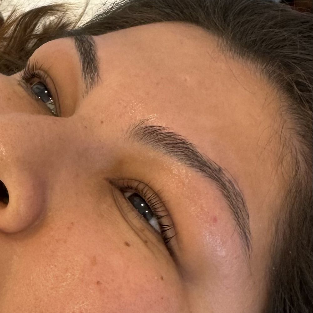 After the lash lift and eyebrow waxing After the lash lift and eyebrow waxing