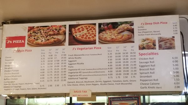 Menu photo 3 J's Pizza New York, NY Menu photo 3 J's Pizza New York, NY