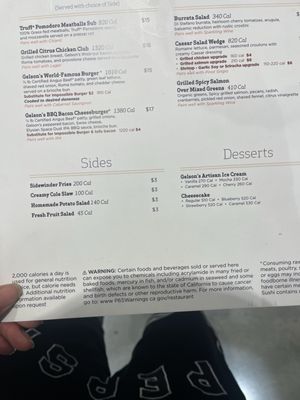 Menu photo 3 Gelson's West LA Los Angeles, CA