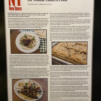 Green Corner Restaurant - Mediterranean Near Me - Mesa, Arizona