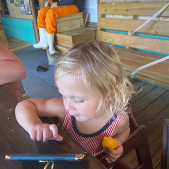 Pop's Sunset Grill - 2 year olds bathing suit. - Seafood Near Me - Nokomis, Florida