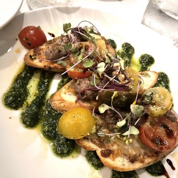 Refinery Jax Beach - Tomato & beef bruschetta - Bars Near Me - Jacksonville Beach, Florida Refinery Jax Beach - Tomato & beef bruschetta - Bars Near Me - Jacksonville Beach, Florida
