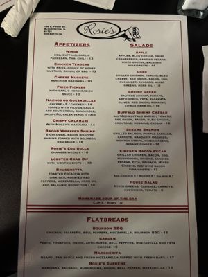 Menu photo 2 Rosie's Pub Bloomington, IL