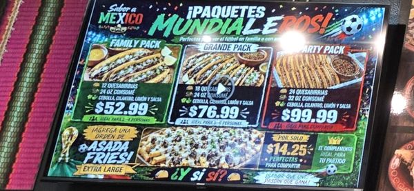 Menu photo 2 Sabor A Mexico Las Vegas, NV Menu photo 2 Sabor A Mexico Las Vegas, NV
