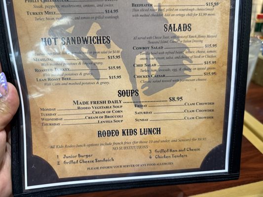 Menu photo 6 Rodeo Cafe Rancho Cucamonga, CA