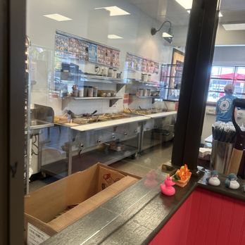 Duck Donuts - This is where they customize your donuts. - Donuts Near Me - Hershey, Pennsylvania