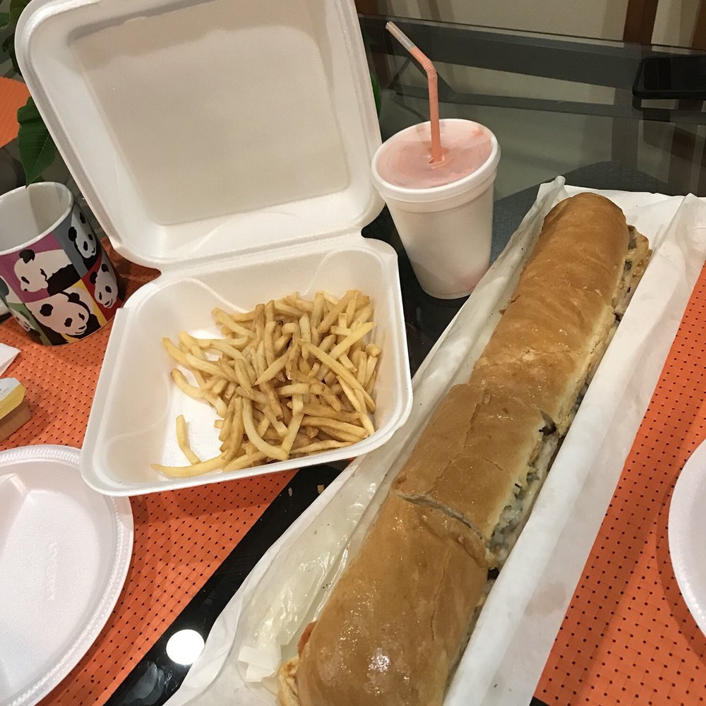 The 13" Original.  With French fries and a Mamey Shake