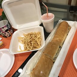 The 13" Original. With French fries and a Mamey Shake The 13" Original. With French fries and a Mamey Shake