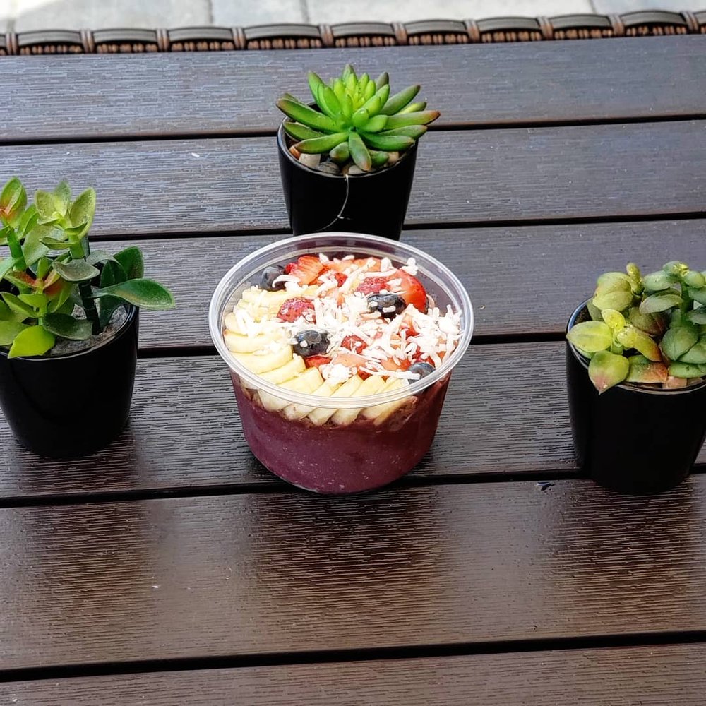 Acai bowl with peanut butter Acai bowl with peanut butter