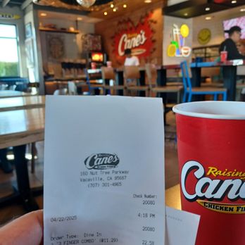 Raising Cane's Chicken Fingers - Chicken Shop Near Me - Vacaville, California