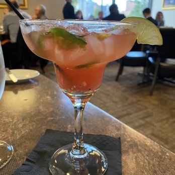 Loukinens' on 4th - Watermelon margarita - has jalapeños in it! Delish! - American Near Me - Springfield, Illinois Loukinens' on 4th - Watermelon margarita - has jalapeños in it! Delish! - American Near Me - Springfield, Illinois