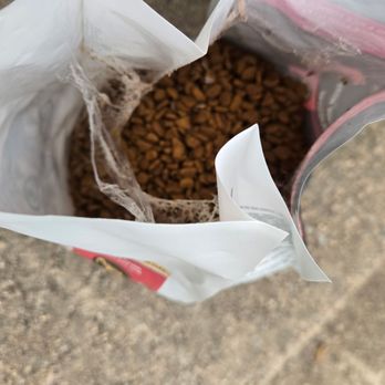 Petco - Cat food bag with bugs and webs, would not allow exchange or refund. Do not shop here! - Pet Stores Near Me - Dale City, Virginia Petco - Cat food bag with bugs and webs, would not allow exchange or refund. Do not shop here! - Pet Stores Near Me - Dale City, Virginia
