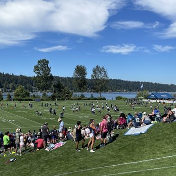 Seattle Seahawks Training Camp - Sunny day in August 2022. Hot but nice breeze from water. - Professional Sports Teams Near Me - Renton, Washington Seattle Seahawks Training Camp - Sunny day in August 2022. Hot but nice breeze from water. - Professional Sports Teams Near Me - Renton, Washington