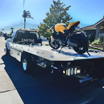 Empire Towing - Towing a Ducati in Fontana California - Towing Near Me Empire Towing - Towing a Ducati in Fontana California - Towing Near Me