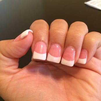 Happy Nails & Spa - Pink and White powder with Crystal Gel; done by Andy. - Nail Salons Near Me - Anaheim, California Happy Nails & Spa - Pink and White powder with Crystal Gel; done by Andy. - Nail Salons Near Me - Anaheim, California