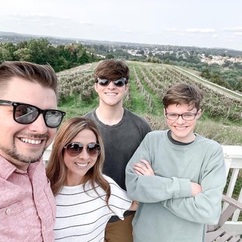 Georgetown Tavern on the Hill - Seating overlooking vineyard - Wineries Near Me - Cambridge, Ohio