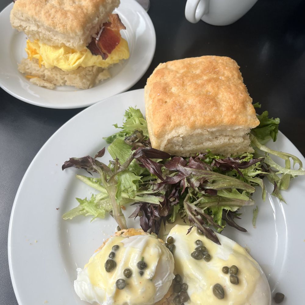 Mama's Boy - Bacon, Egg, and Cheddar Biscuit; Salmon Cakes Benedict - Southern Near Me - Athens, Georgia Mama's Boy - Bacon, Egg, and Cheddar Biscuit; Salmon Cakes Benedict - Southern Near Me - Athens, Georgia