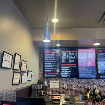Smashburger - Front Counter and Order Board - Burgers Near Me - West Des Moines, Iowa Smashburger - Front Counter and Order Board - Burgers Near Me - West Des Moines, Iowa