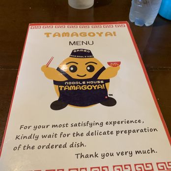 Tamagoya - Menu - Ramen Near Me - Antipolo, RIZ
