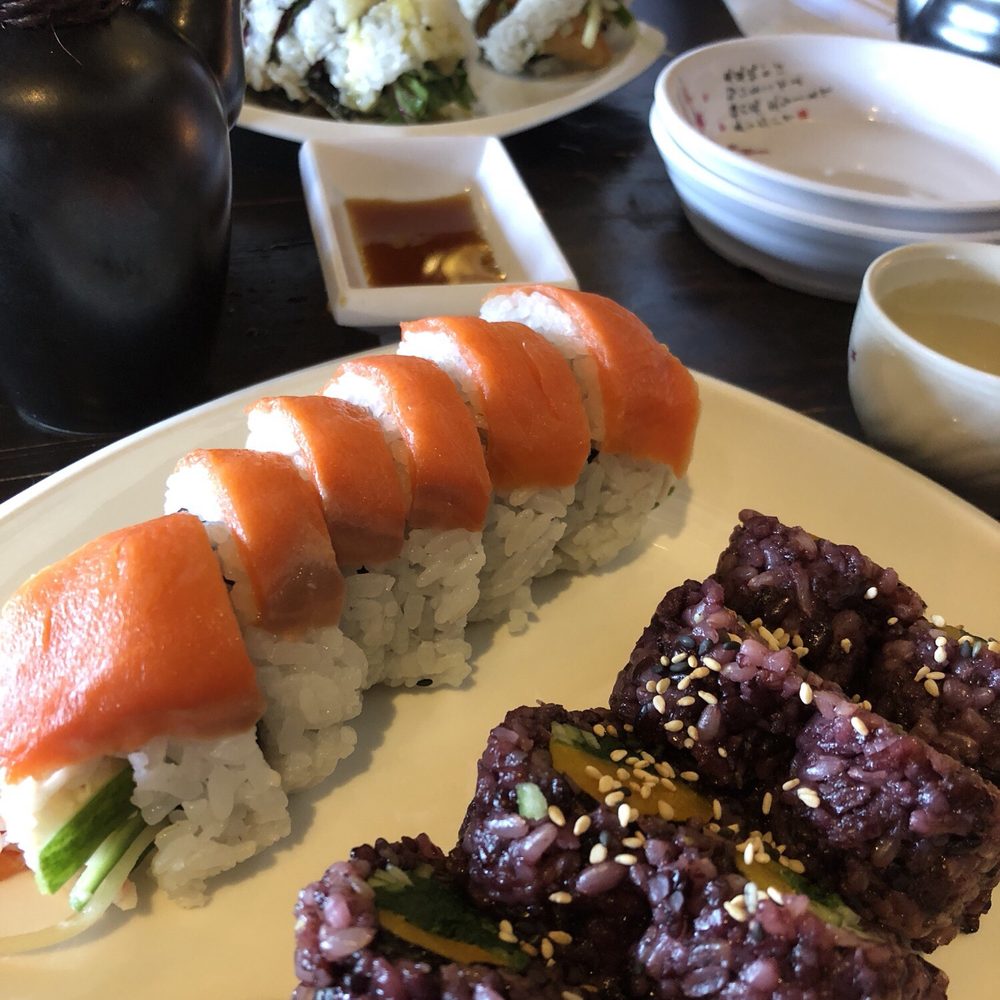 Sushi Mori - Smoked salmon and squash roll - Japanese Near Me - Surrey, British Columbia