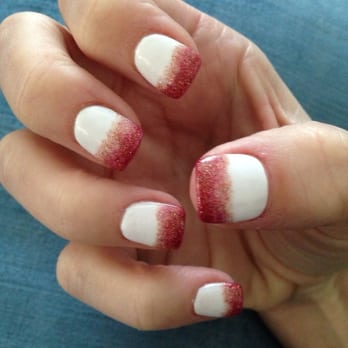I Nails - Brand new set :-) glitter gradient on white gel. - Nail Salons Near Me - San Antonio, Texas I Nails - Brand new set :-) glitter gradient on white gel. - Nail Salons Near Me - San Antonio, Texas