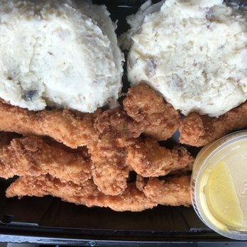 99 Restaurants - Chicken tenders with mashed potatoes and honey mustard dinner. - American Near Me - Pittsfield, Massachusetts