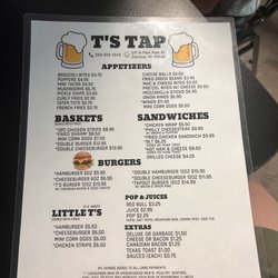 T's Tap - Menu for T's Tap. Great dive bar in Coloma. Food never disappoints.