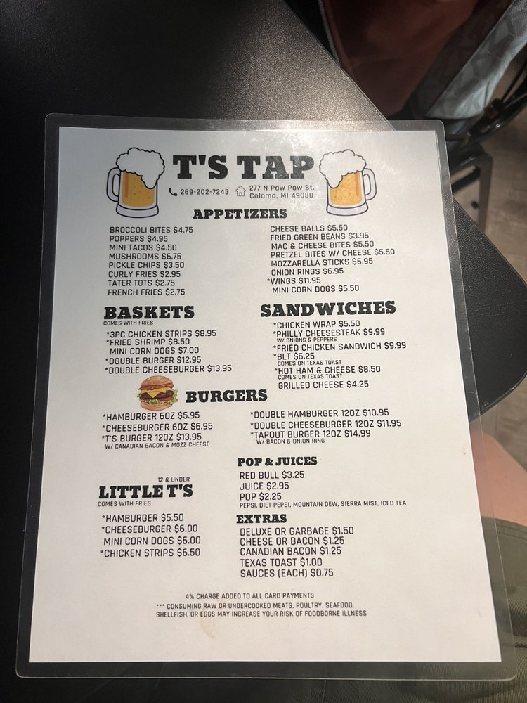 T's Tap Logo