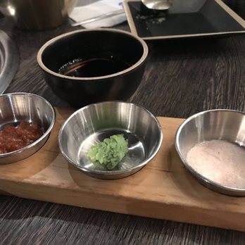 TK92 Korean BBQ - Bean Paste, wasabi and salt - Korean Near Me - San Gabriel, California TK92 Korean BBQ - Bean Paste, wasabi and salt - Korean Near Me - San Gabriel, California