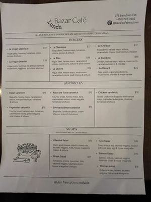 Menu photo 3 Bazar Café Montreal, QC