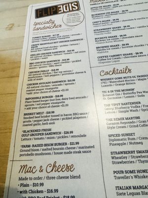 Menu photo 6 Flip Side Columbus, OH