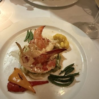 Restaurant Bonaparte - Lobster with linguini, halibut. - French Near Me - Montreal, Quebec